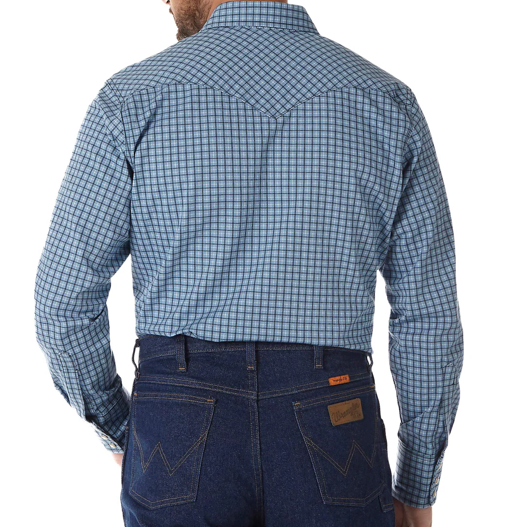 Wrangler Men's Flame Resistant Plaid Work Shirt