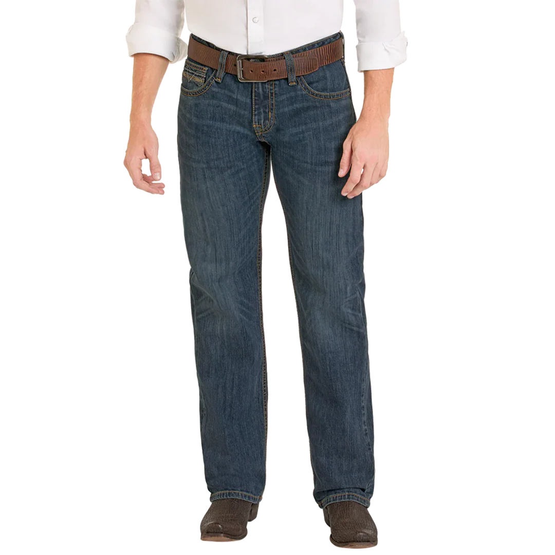 Rock & Roll Denim Men's Regular Fit Classic Straight Leg Jeans