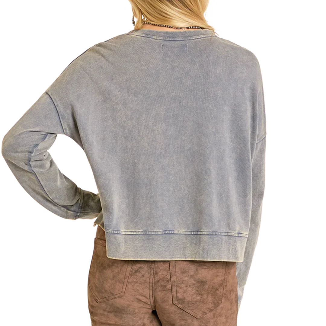 Rock & Roll Denim Women's Graphic Print Pullover