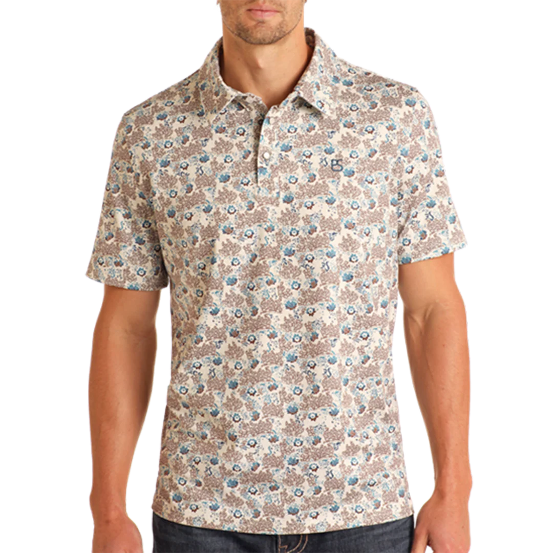Panhandle Men's Snap Paisley Polo