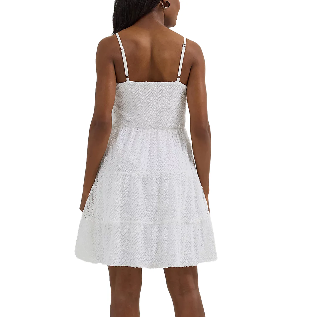 Wrangler Women's Textured Tiered Mini Dress