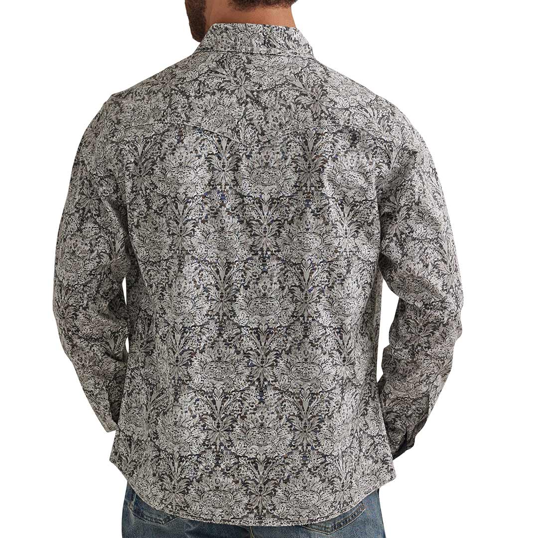 Wrangler Men's Retro Premium Floral Print Snap Shirt