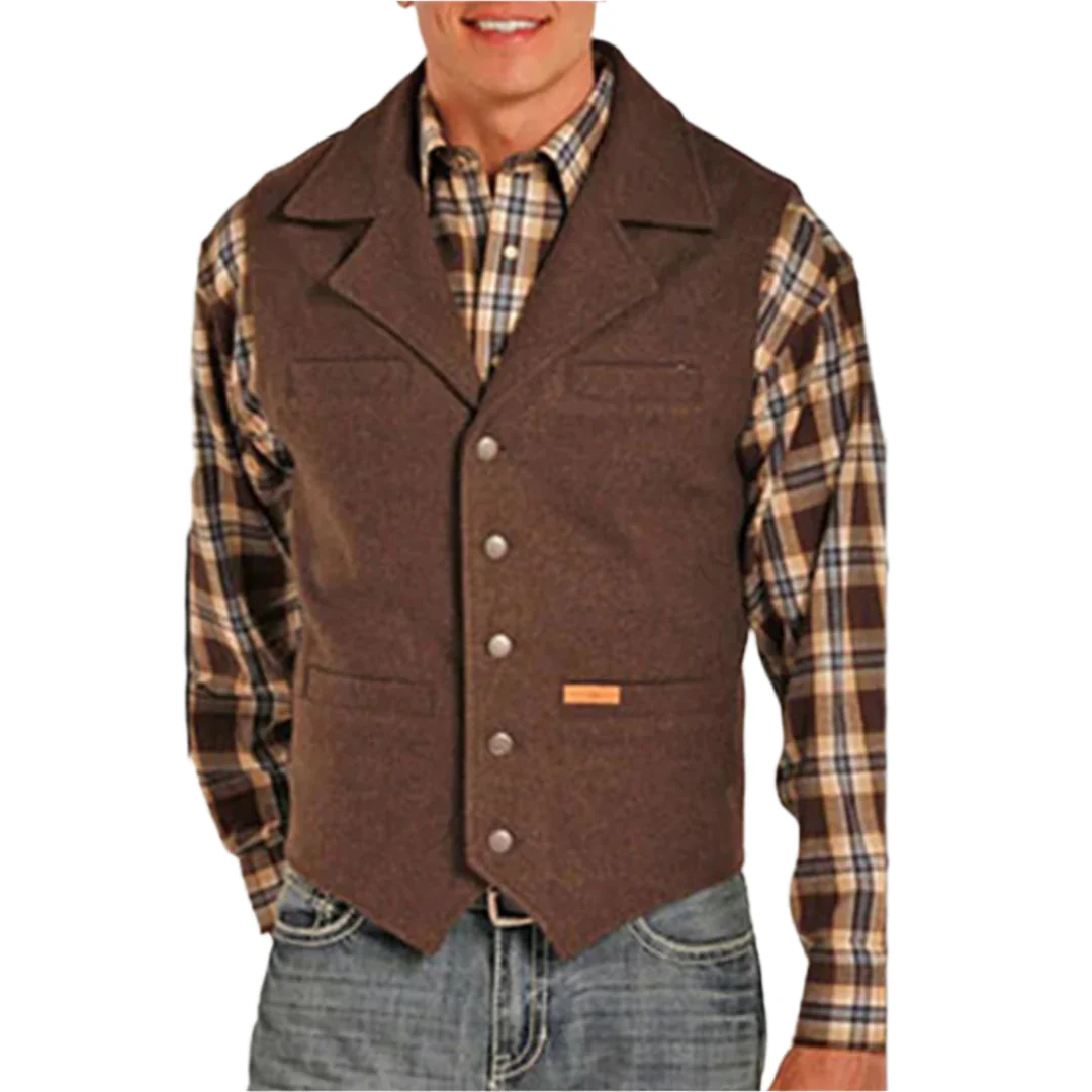 Powder River Outfitters Men's Montana Wool Vest