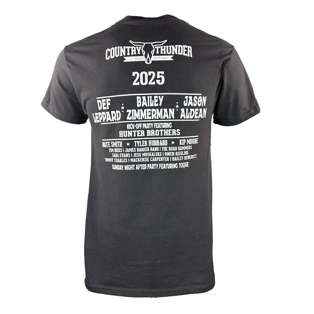 Country Thunder Unisex Saskatchewan Tour 2025 T-Shirt