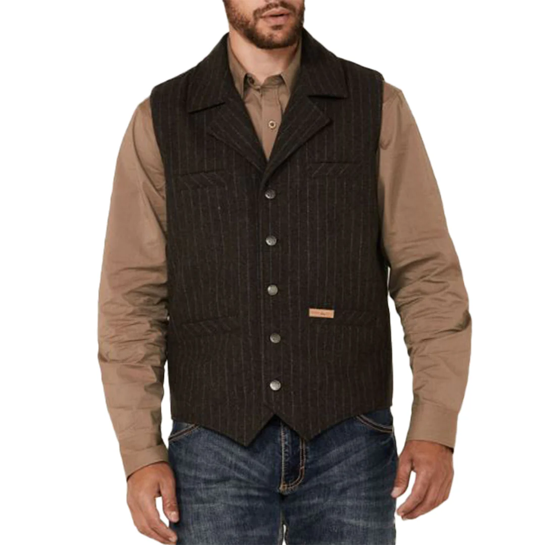 Powder River Outfitters Men's Stripe Wool Vest