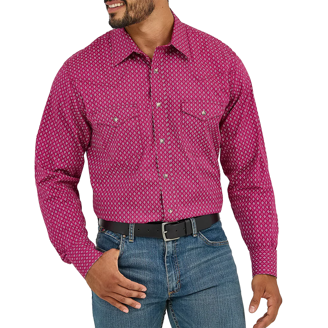 Wrangler Men's 20X Competition Advanced Comfort Long Sleeve Snap Shirt