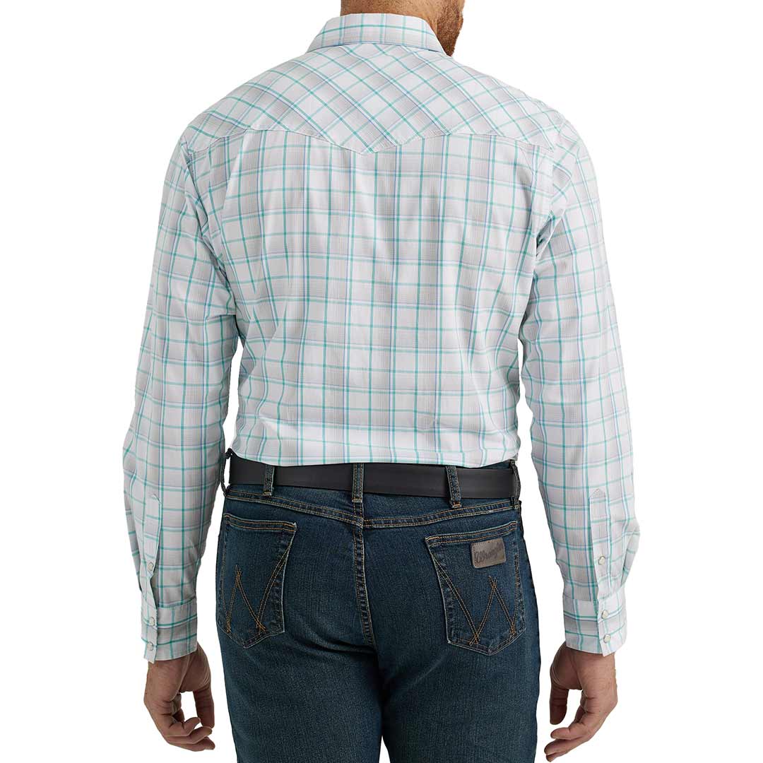 Wrangler Men's 20X Competition Advanced Comfort Plaid Snap Shirt