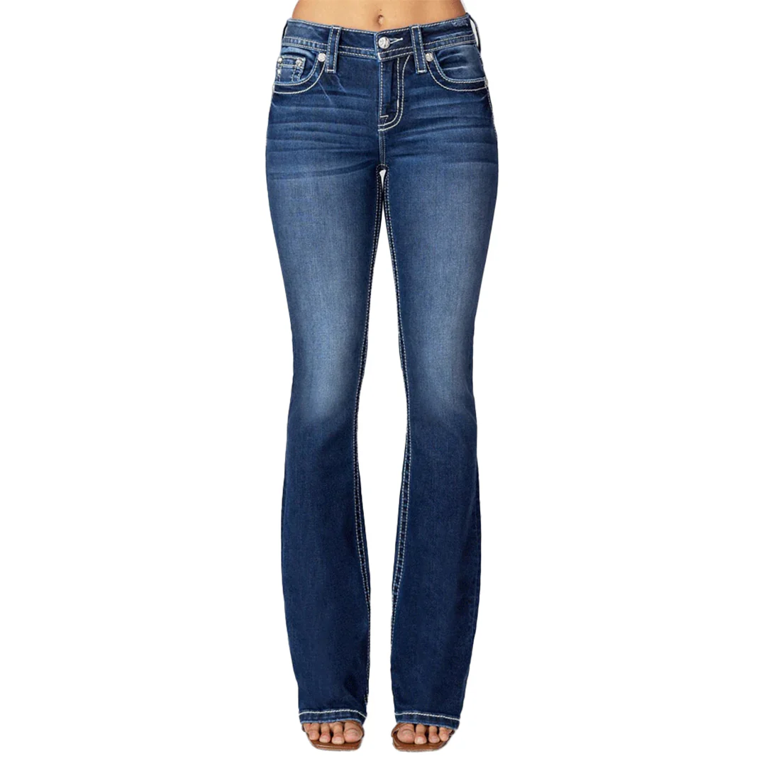 Miss Me Women's Longhorn Bootcut Jeans