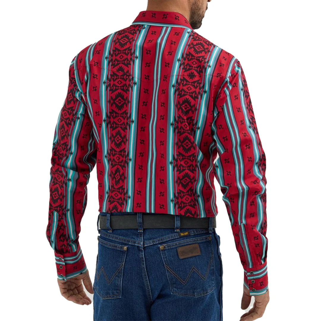 Wrangler Men's Checotah Sonoran Long Sleeve Snap Shirt