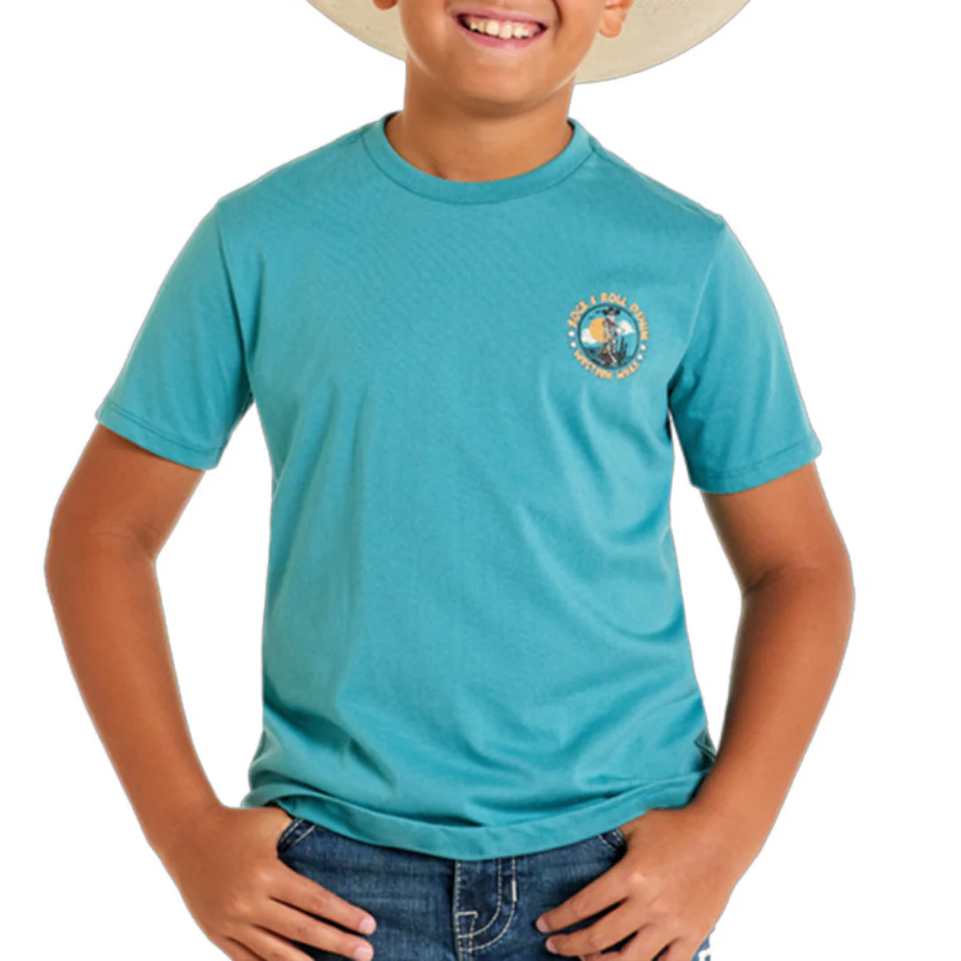 Rock & Roll Denim Boys' Cowboy Skeleton T-Shirt