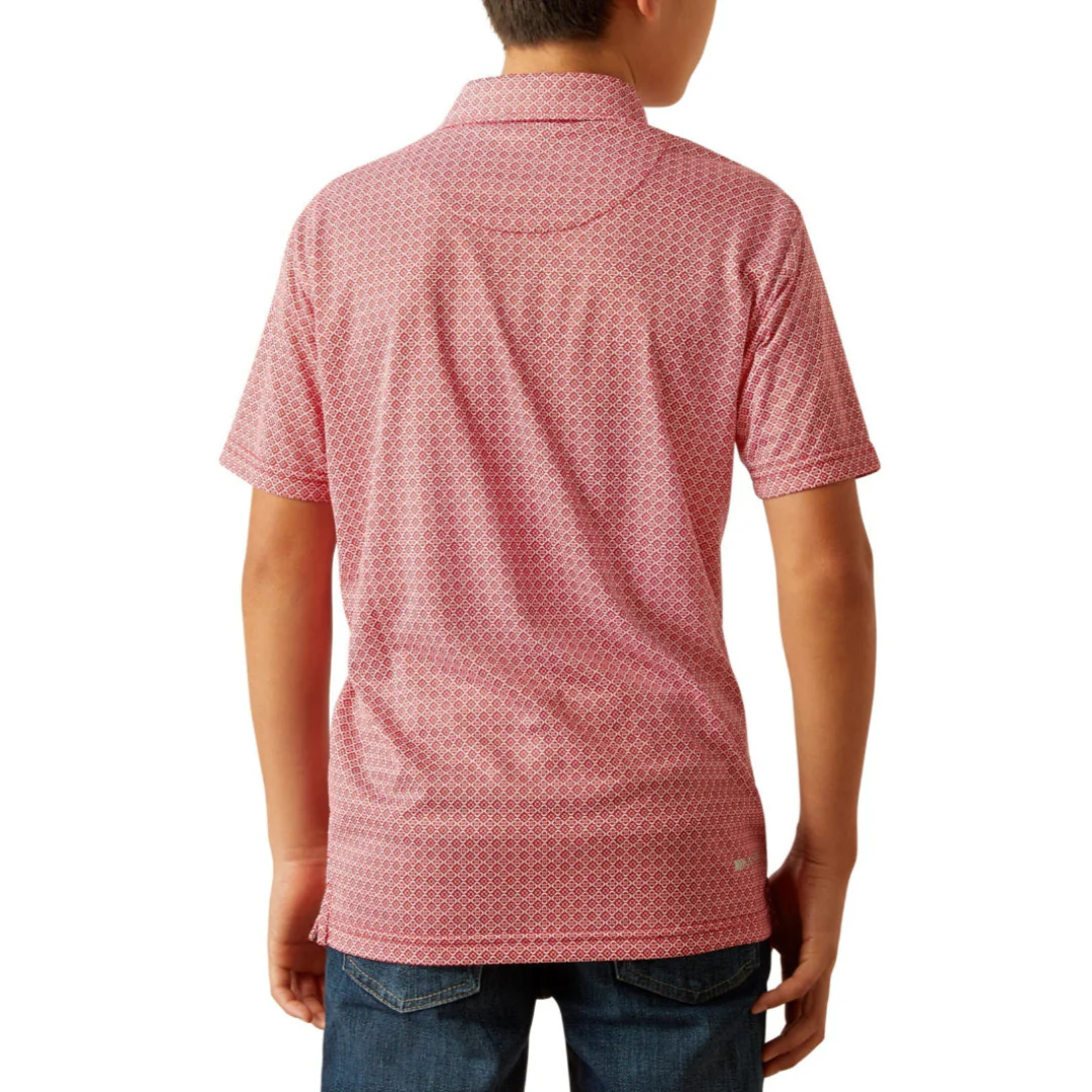 Ariat Boys' Geometric Print Polo