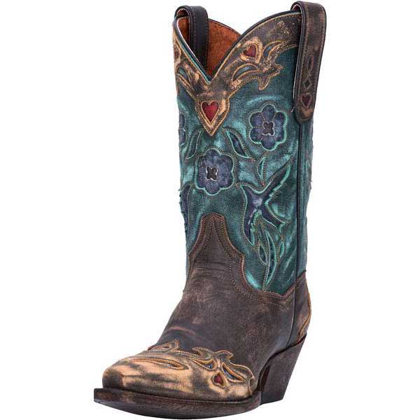 Dan Post Women's Vintage Bluebird Snip Toe Cowgirl Boots