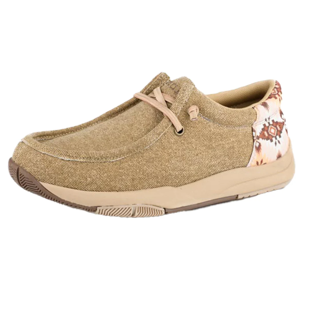 Roper Women's Aztec Accent Canvas Slip-On Shoes