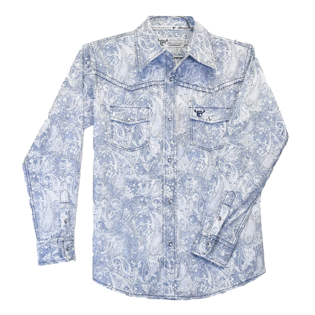Cowboy Hardware Boys' Paisley Print Snap Shirt