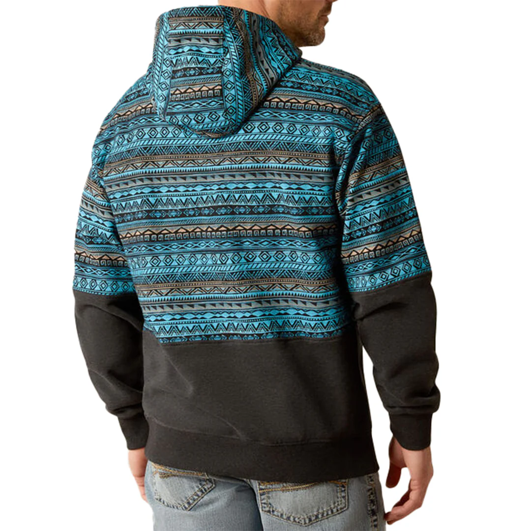 Ariat Men's Colour Block Aztec Hoodie