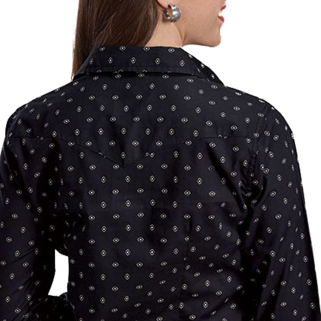 Roper Women's Broken Diamond Print Snap Shirt