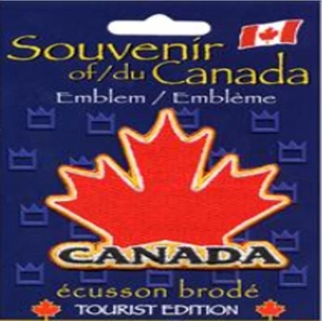 Postcard Souvenirs Patch Maple Leaf