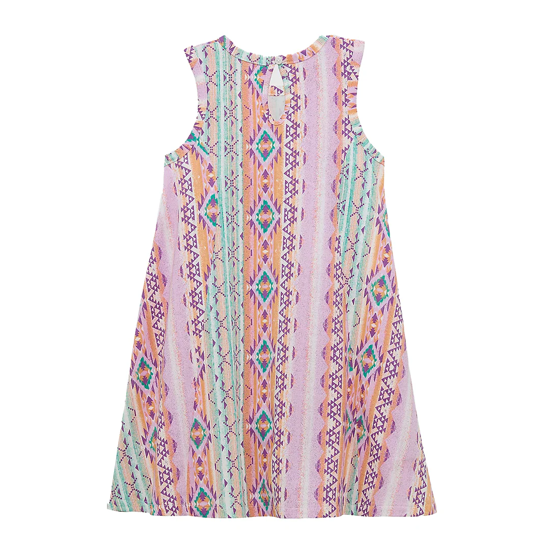 Wrangler Girls' Western Sleeveless Swing Dress