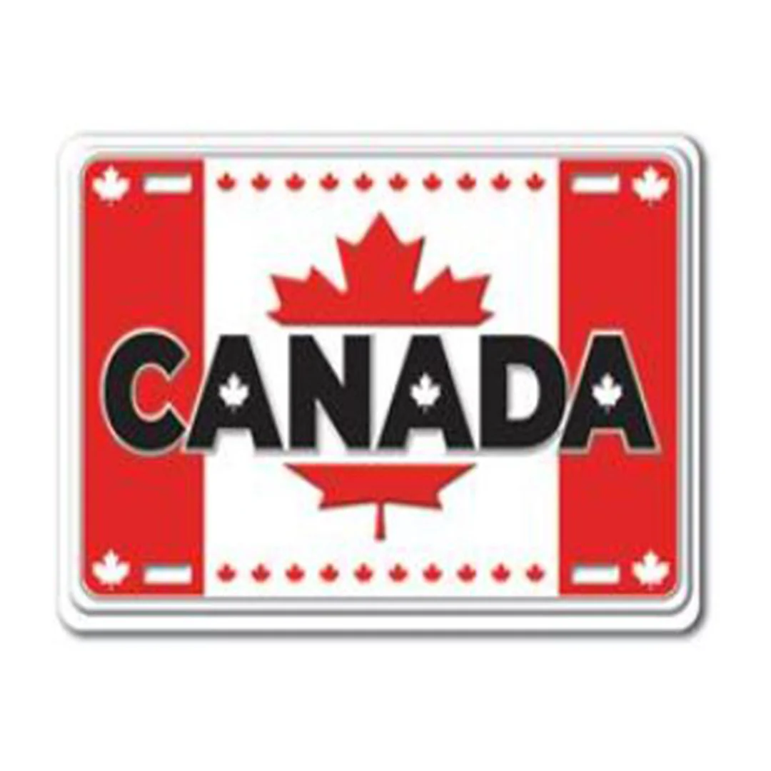 Postcard Souvenirs Canada License Plate Card