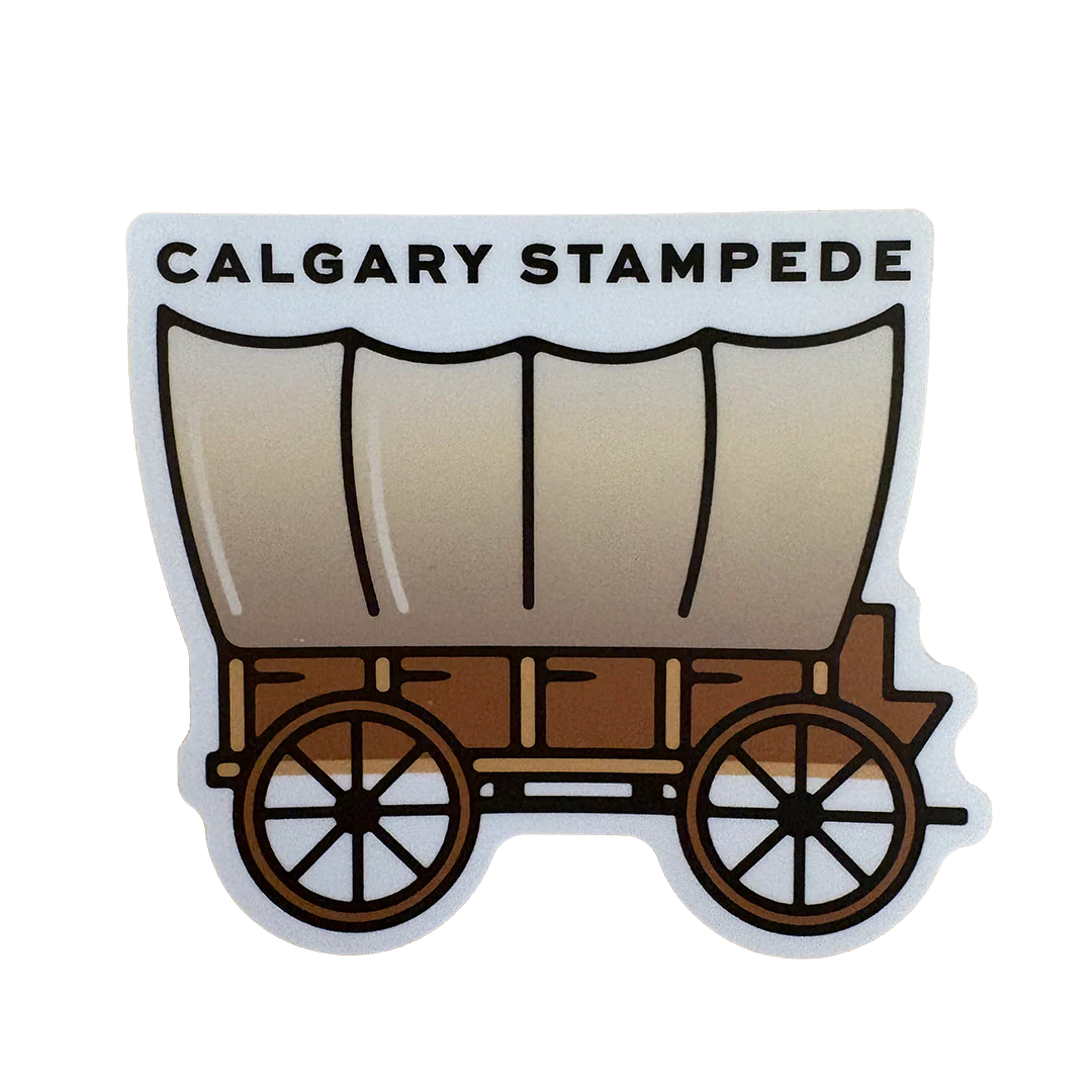 Calgary Stampede Wagon Sticker