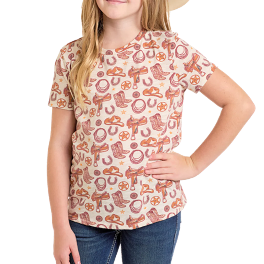 Rock & Roll Denim Girls' Conversational Print T-Shirt