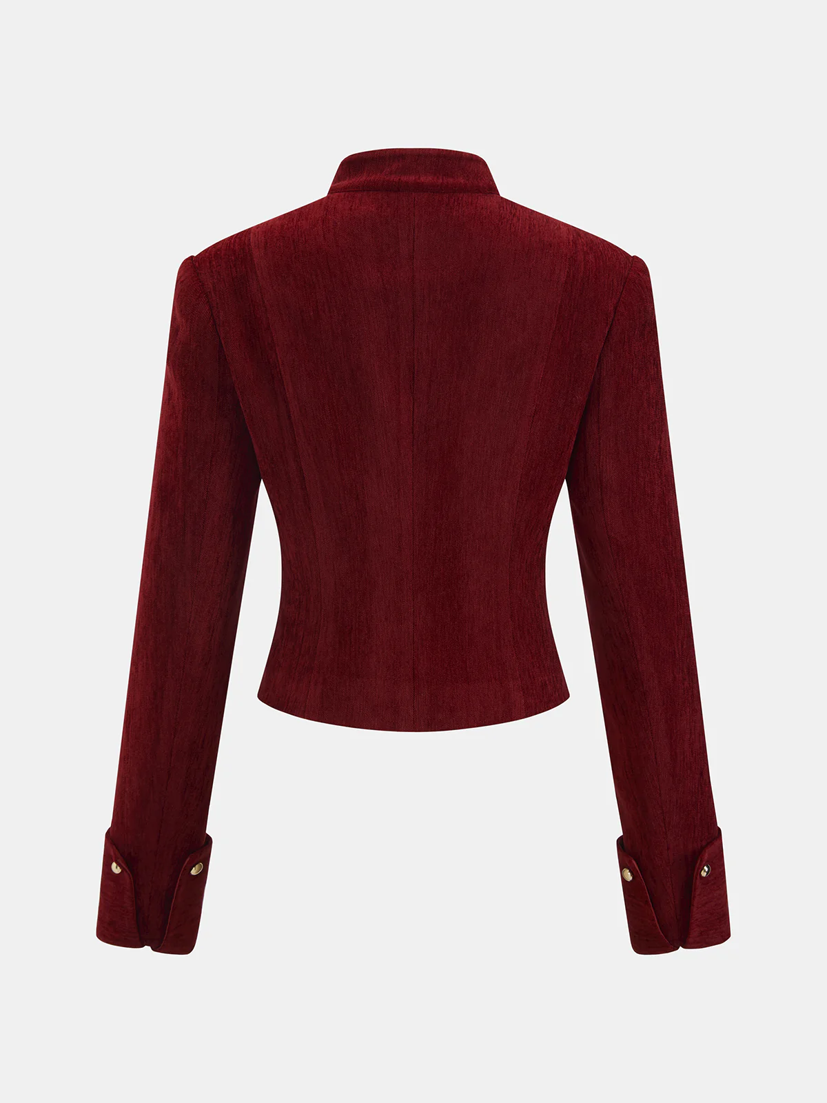 Stand Collar Metal Detail Jacket