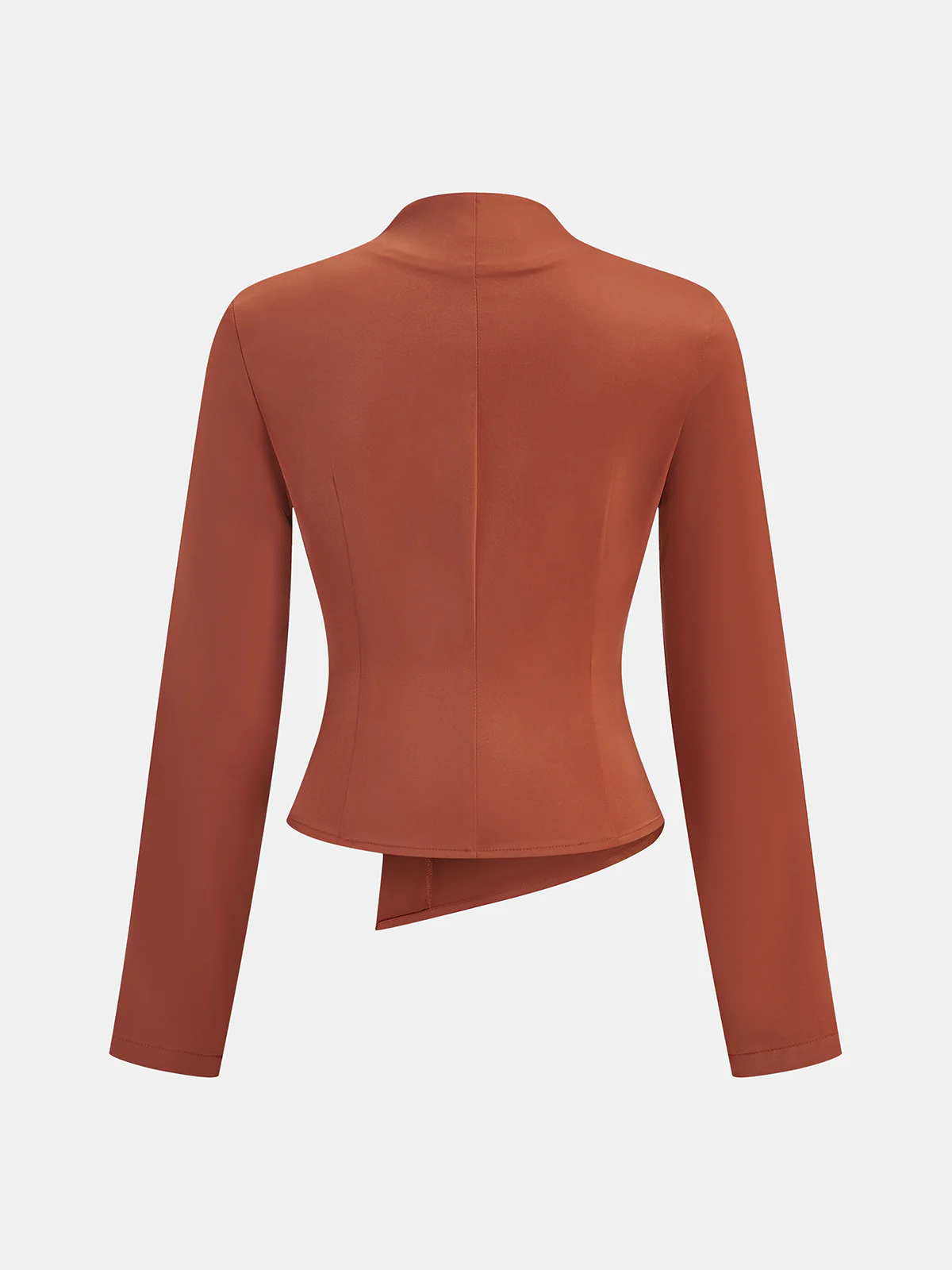 V-Neck Asymmetric Blouse