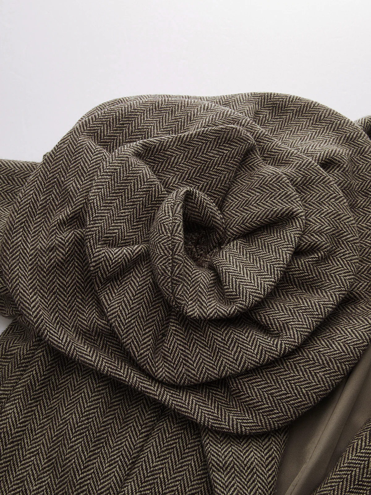 Large 3D Flower Single Button Tweed Blazer