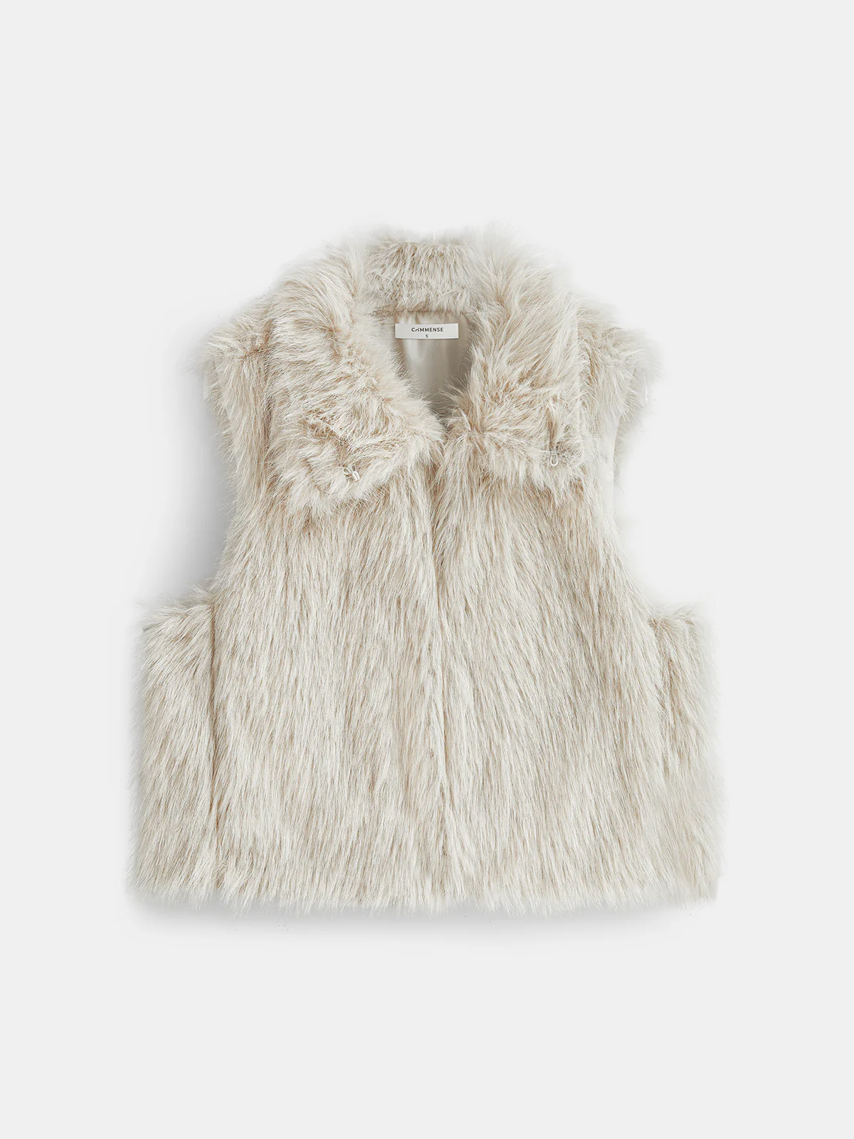 Faux Fur Turtleneck Vest