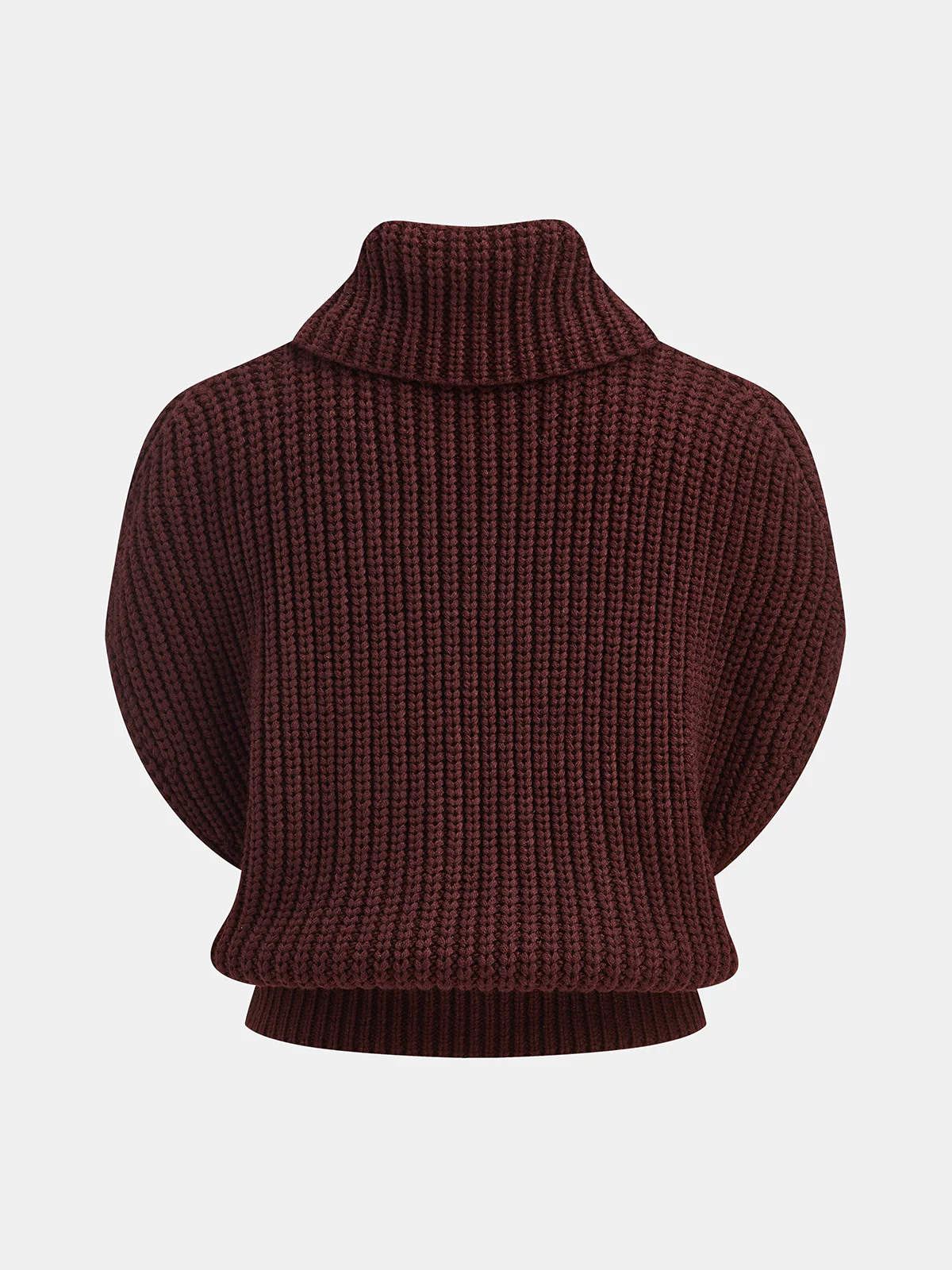 Cowl Neck Chunky Sweater Vest