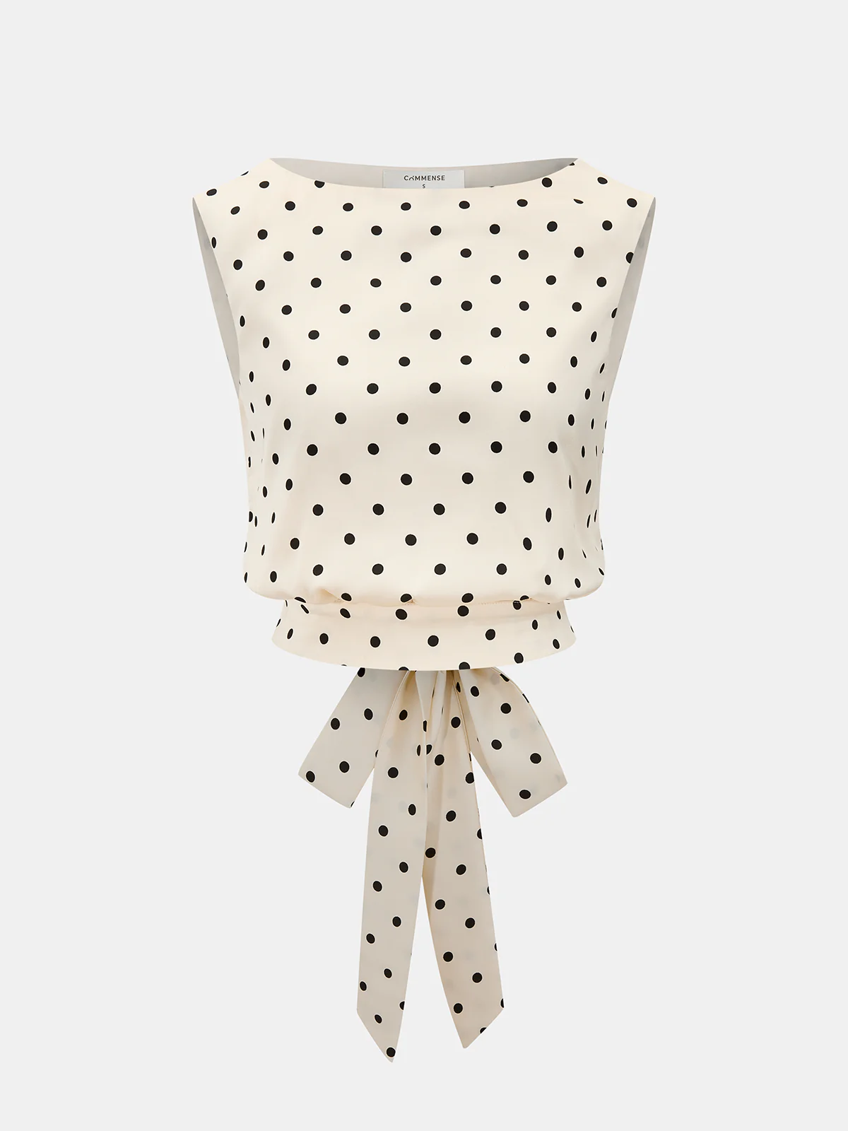 Polka Dot Sleeveless Top & Maxi Skirt Set