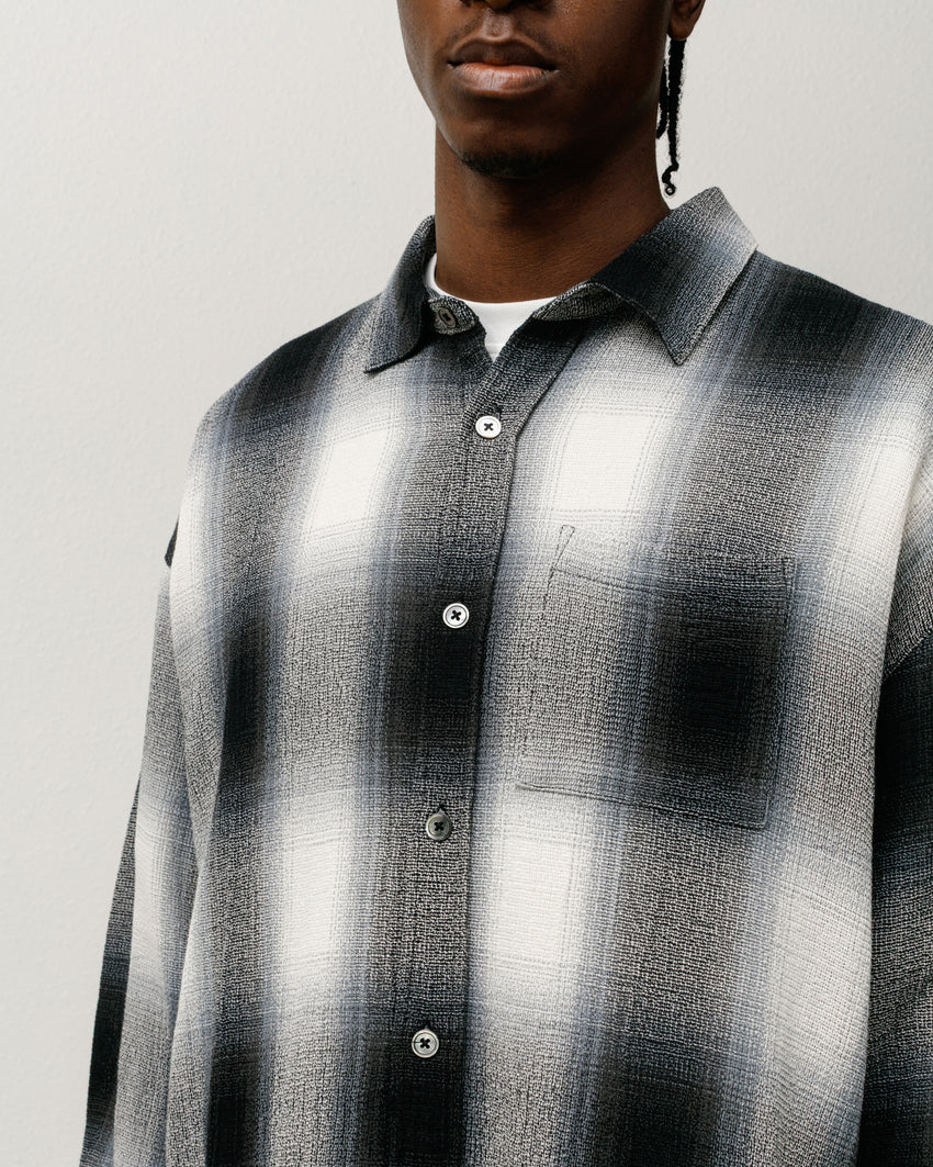 LOOSE WEAVE PLAID SHIRT