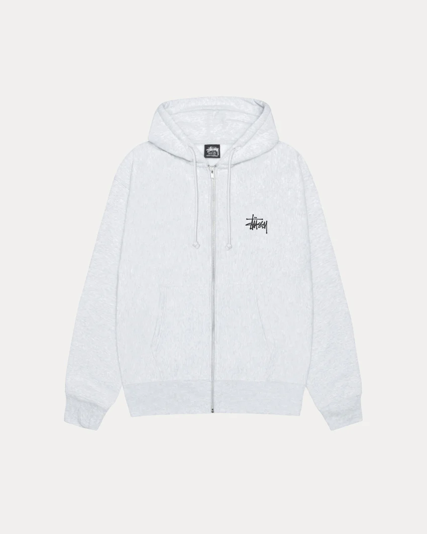 BASIC STÜSSY ZIP HOODIE