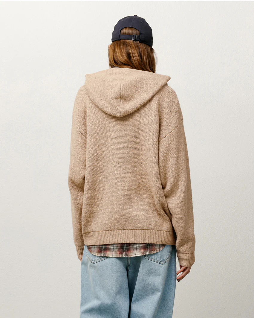 HOODED ZIP SWEATER