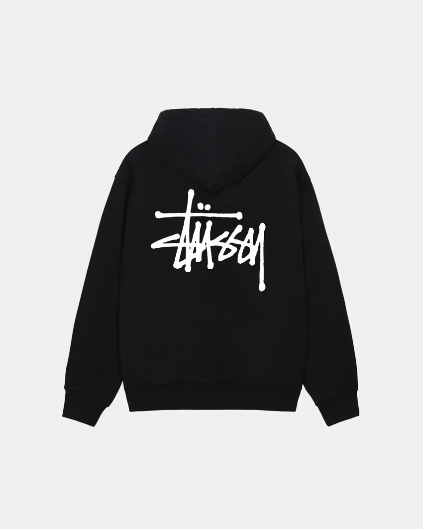 BASIC STÜSSY ZIP HOODIE