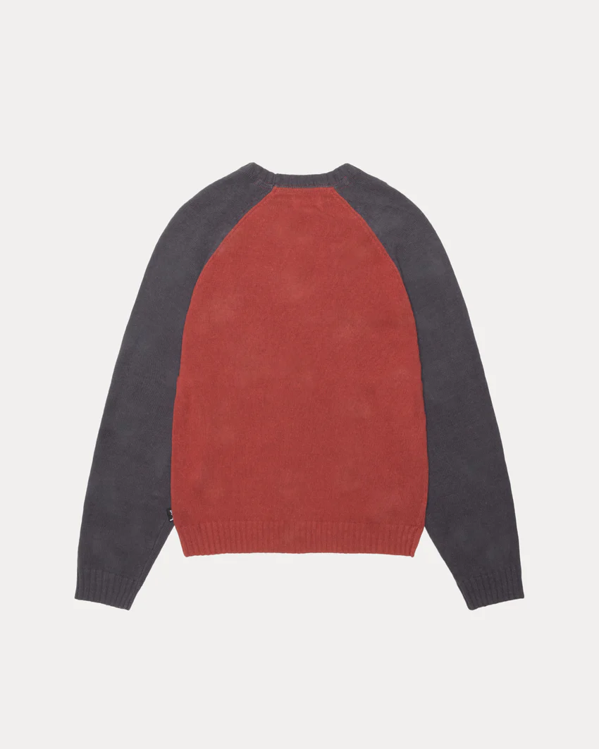 COLORBLOCKED RAGLAN KNIT CREW
