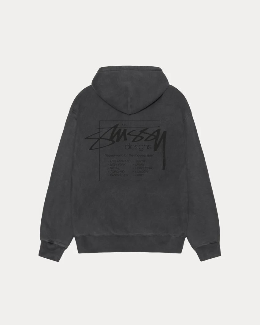 MODERN AGE ZIP HOODIE PIGMENT DYED