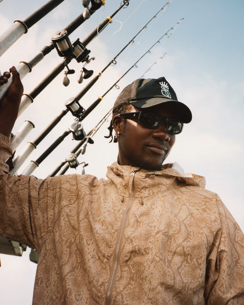 BEACH SHELL SNAKE PRINT NYLON