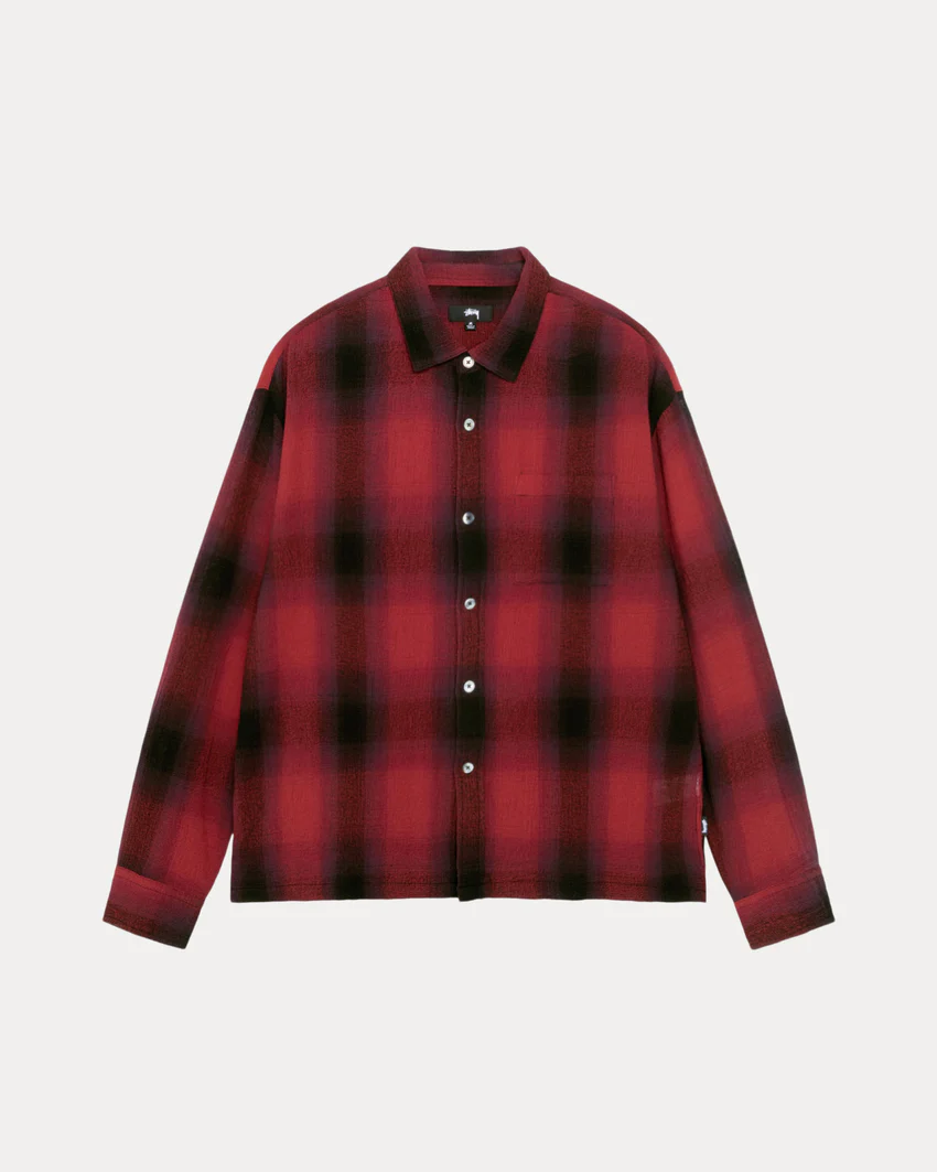 LOOSE WEAVE PLAID SHIRT