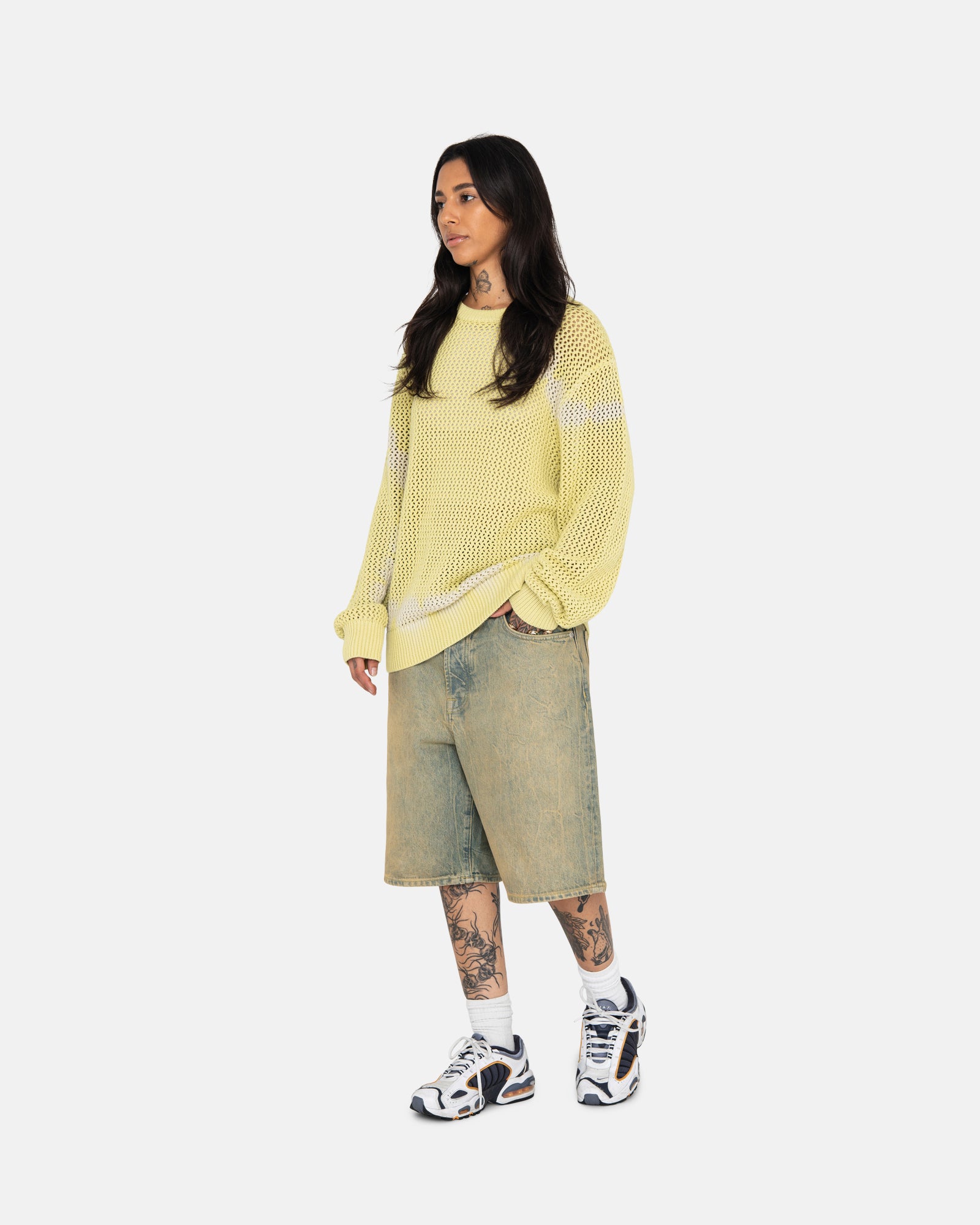 PIGMENT DYED LOOSE GAUGE SWEATER