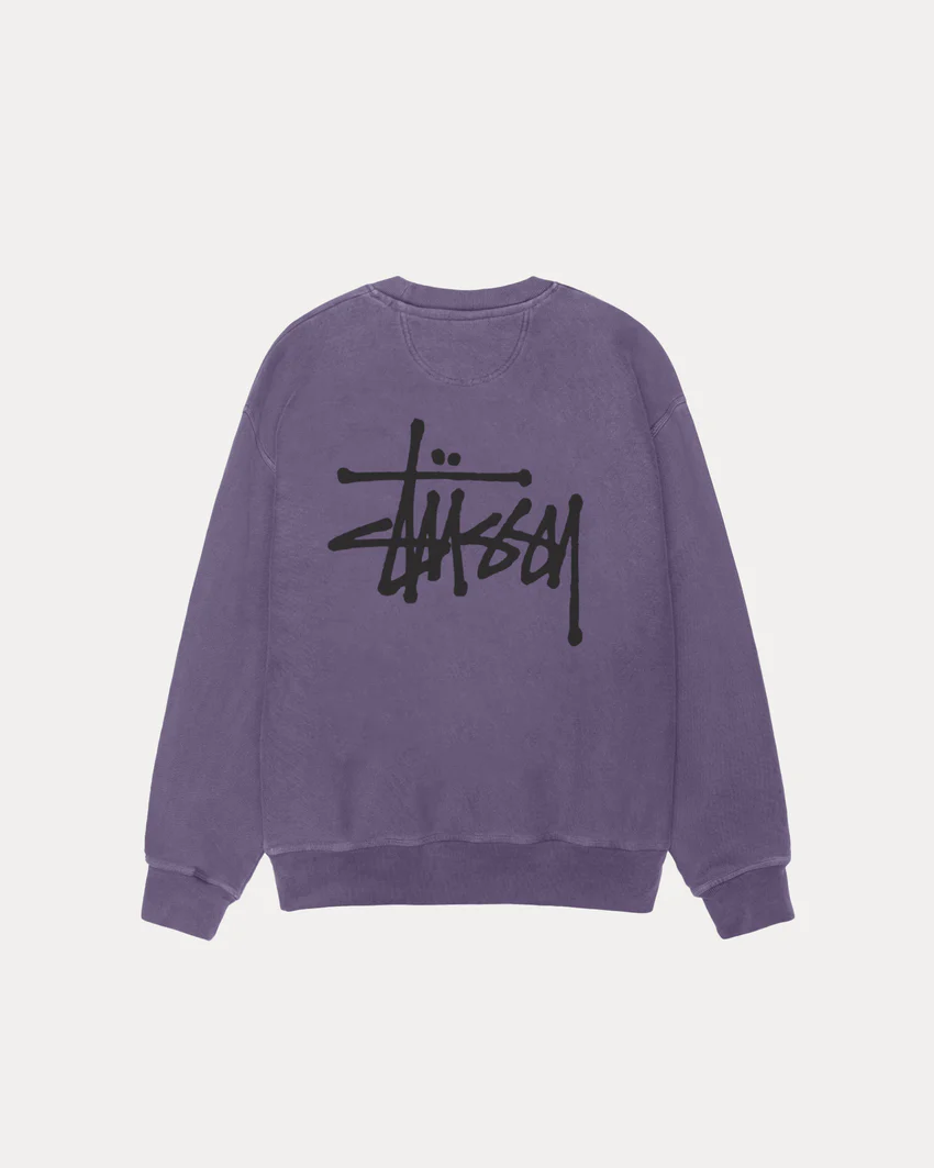 BASIC STÜSSY CREW PIGMENT DYED