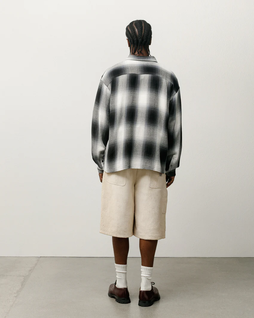 LOOSE WEAVE PLAID SHIRT