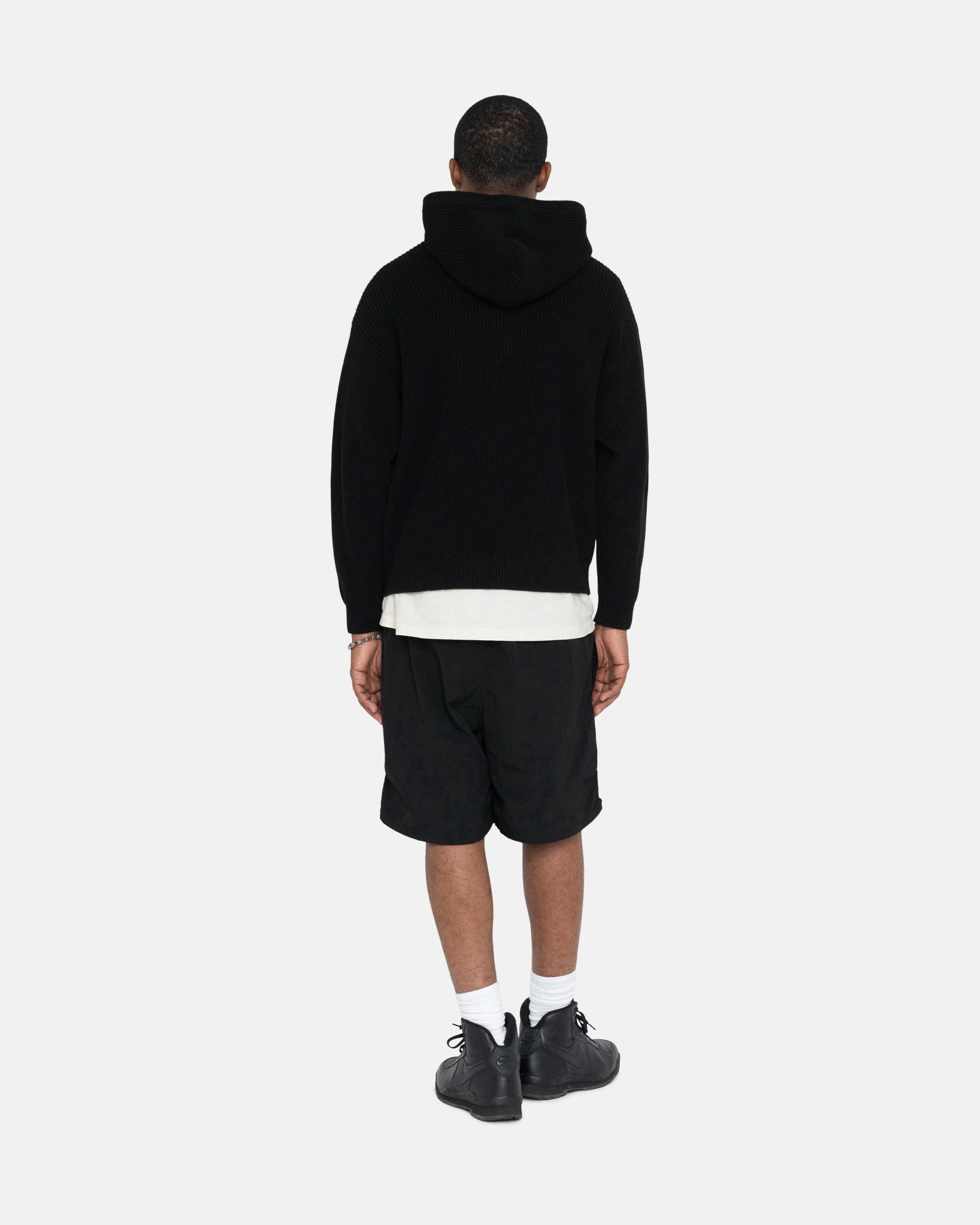 COTTON KNIT HOODIE