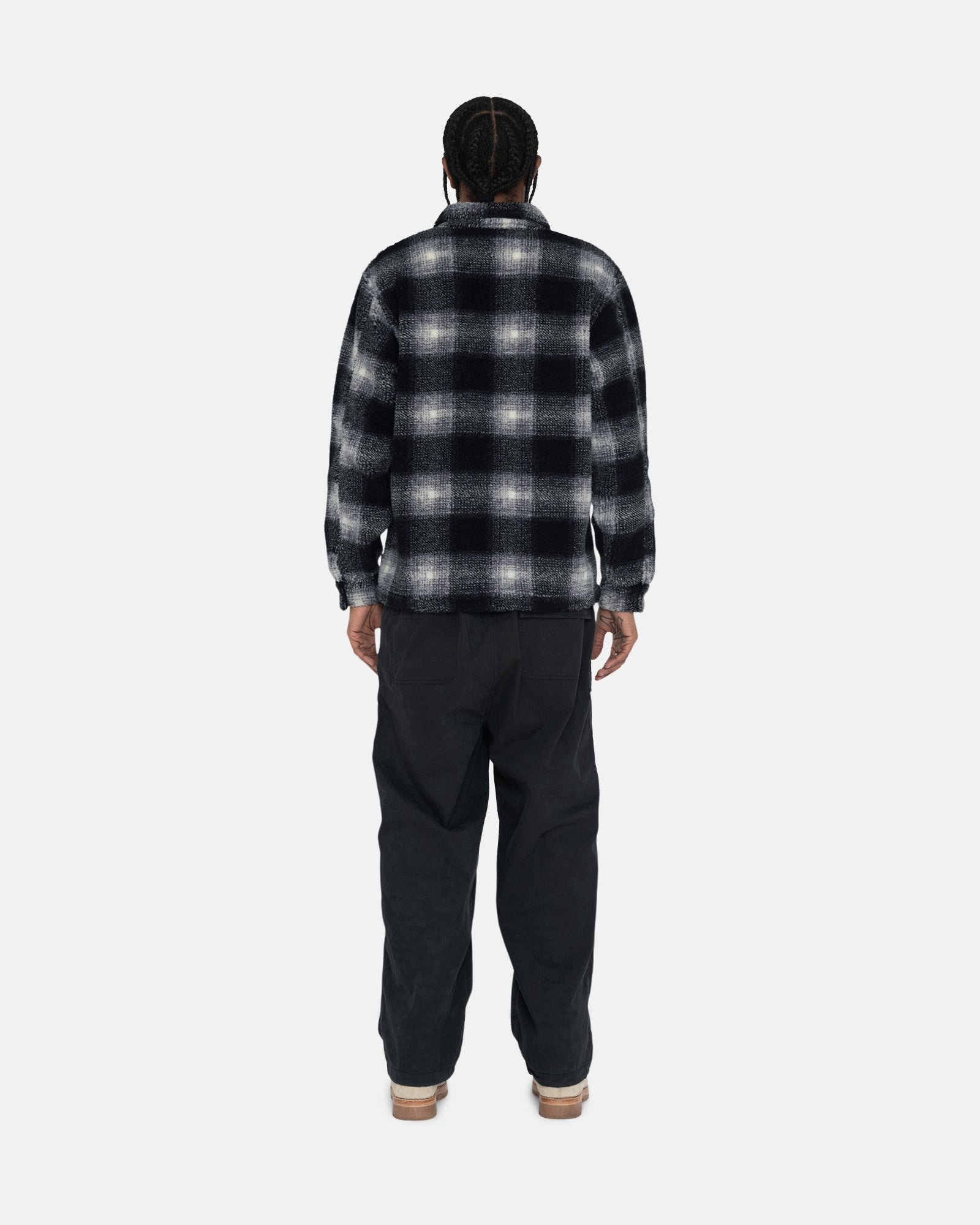 PLAID SHERPA SHIRT