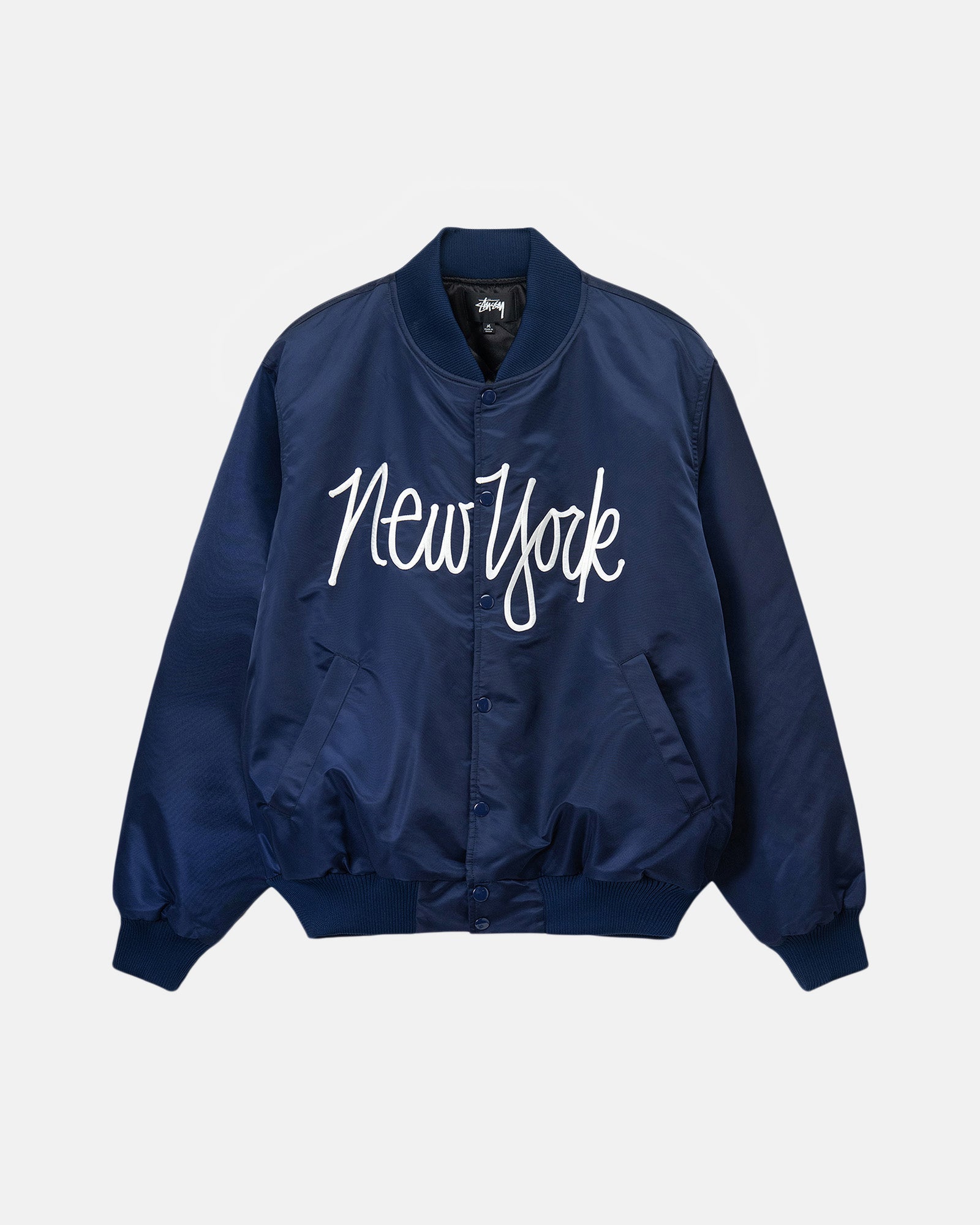 NY CHAPTER SATIN VARSITY JACKET