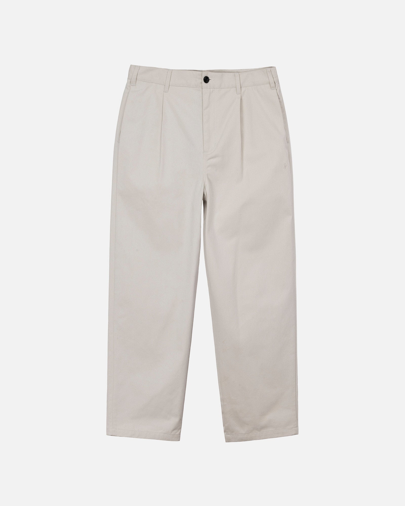 TWILL VOLUME PLEATED TROUSER