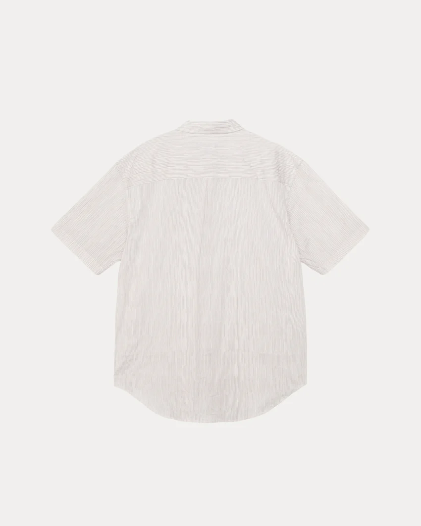 WAVY STRIPED SHORT SLEEVE SHIRT