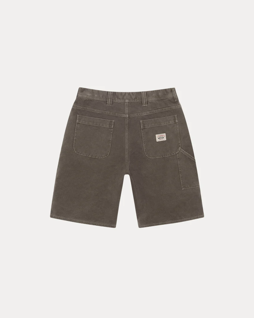 WASHED CANVAS WORK SHORT