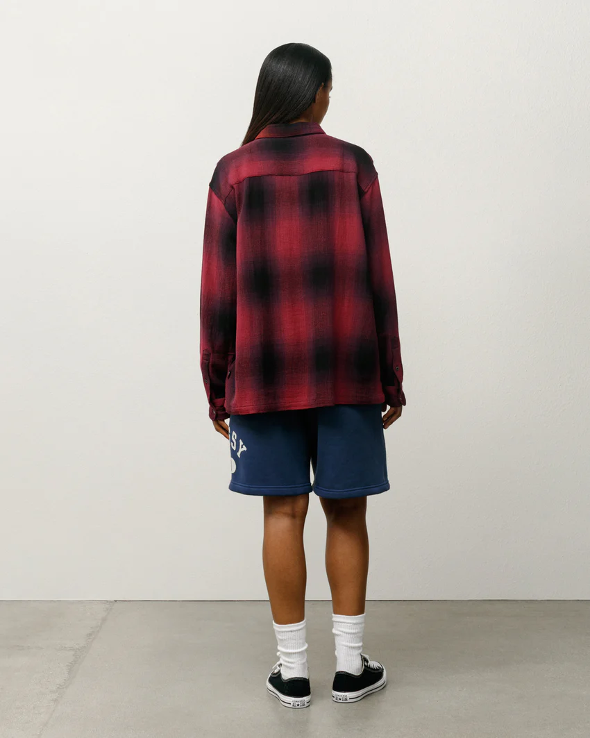 LOOSE WEAVE PLAID SHIRT