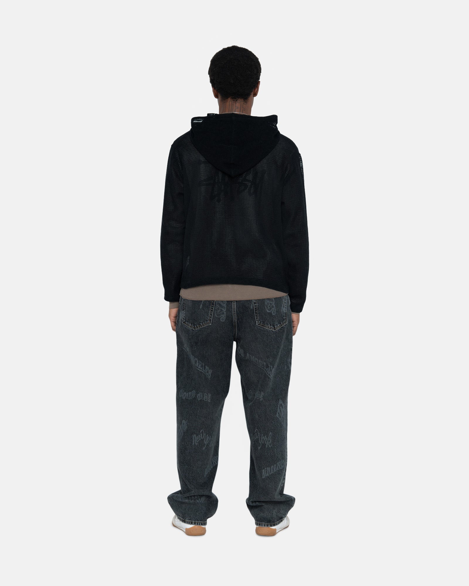 COTTON MESH HOODIE